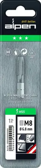מברז כניסת ביט M5 מידה 4.2 מ''מ