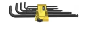 סט אלן אינצ'י כדורי 13 יח' צהוב ארוך WERA ללא מארז
