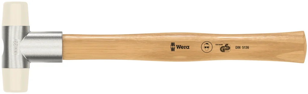 פטיש אוקולון קוטר 23 מ''מ לבן WERA Soft-face hammer Semisoft