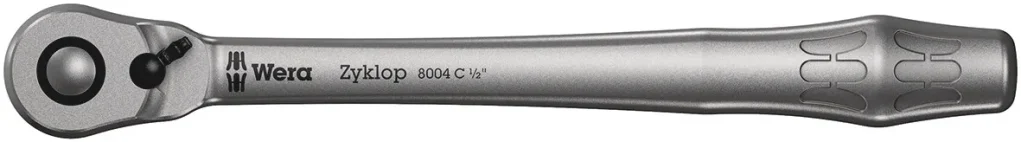 ידית רצ'ט מתכת עם מנוף נעילה 1/2 אינץ' WERA דגם 8004C