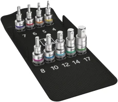 סט בוקסות אלן תופס בורג 1/2 אינץ' WERA (4,5,6,7,8,10,12,14,17)