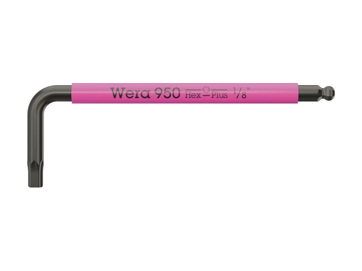 מפתח אלן כדורי 1/8 צבעוני WERA