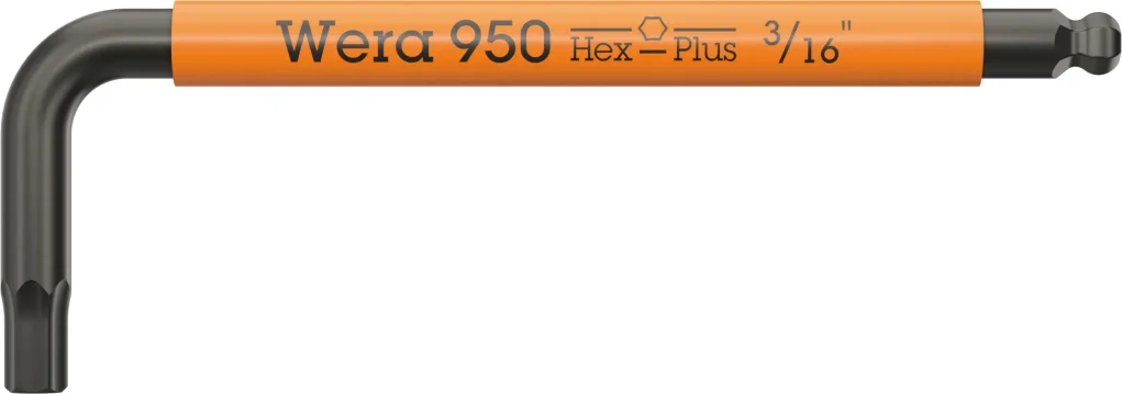 מפתח אלן כדורי 3/16 צבעוני WERA