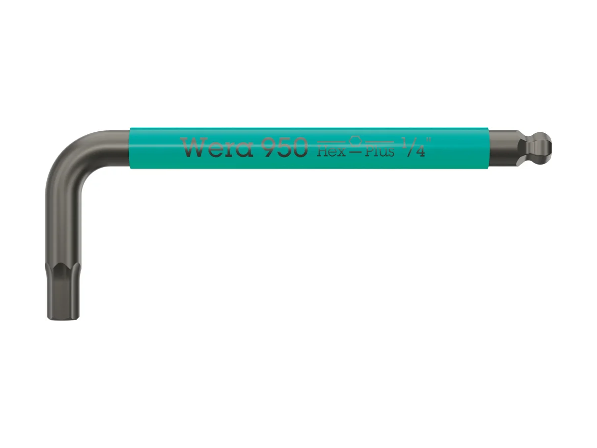 מפתח אלן כדורי 1/4 צבעוני WERA