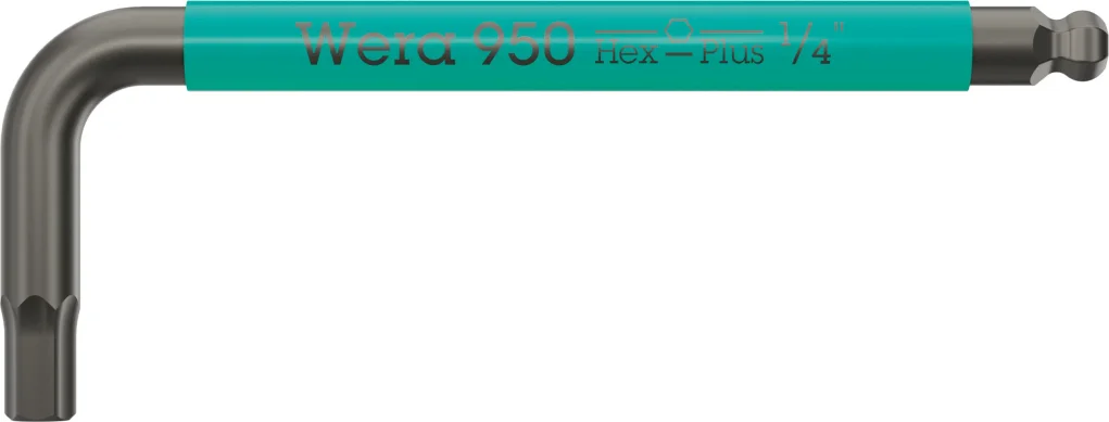 מפתח אלן כדורי 1/4 צבעוני WERA