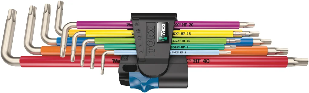 סט מפתחות כוכב 9 יח - WERA 3967/9 TX SXL MC HF STAINLESS 1