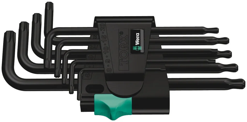 סט אלן טורקס כדורי WERA 967 PKL/9 TORX