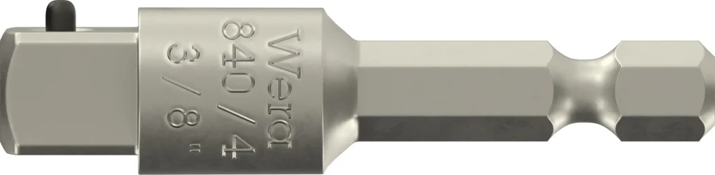 מתאם אימפקט Wera 870/4 – מהינע משושה "1/4 להינע מרובע "3/8 (50 מ"מ)