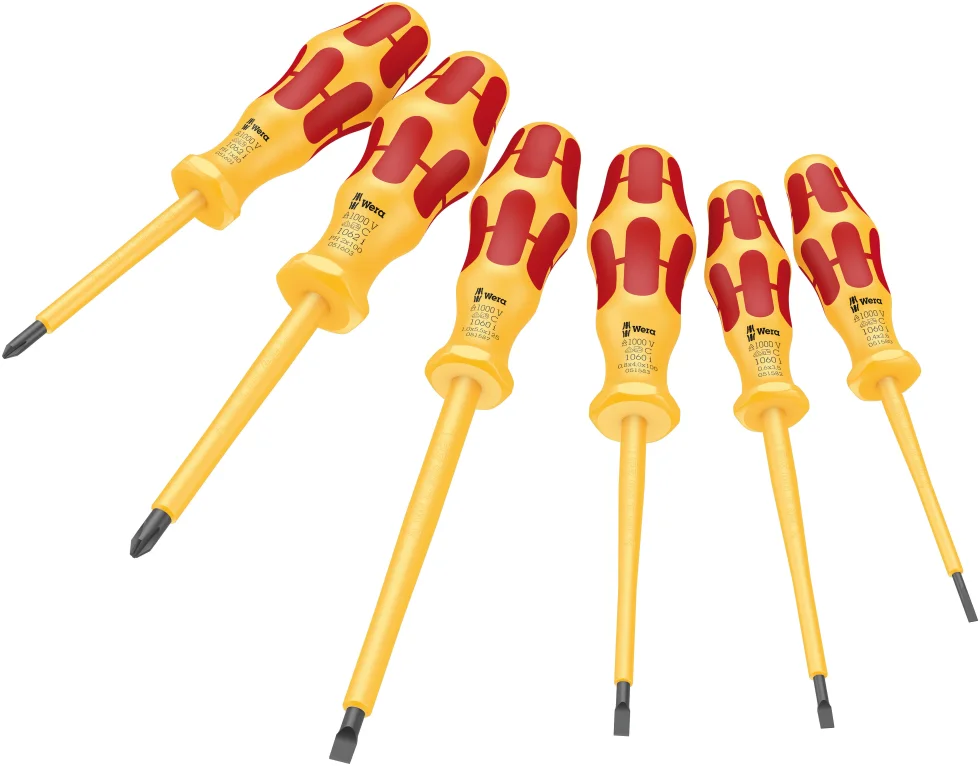 סט 6 חלקים מברגים מבודדים 1000V מבית WERA