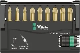 סט ביטים פוזידרייב מוזהב TORSION WERA