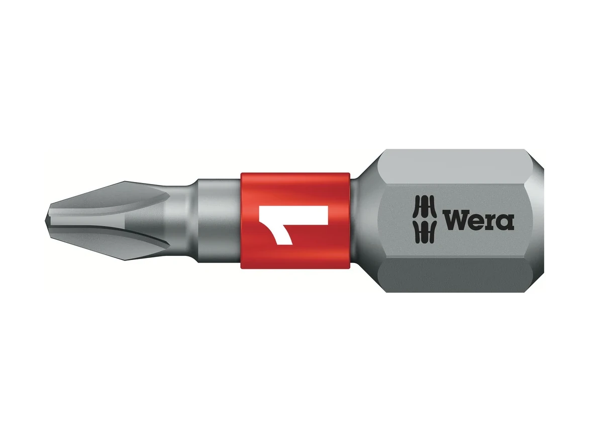 ביט פיליפס 1X25 BITORSION (כסוף טבעת אדומה לברזל) WERA