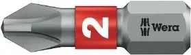 ביט פיליפס 1X25 BITORSION (כסוף טבעת אדומה לברזל) WERA
