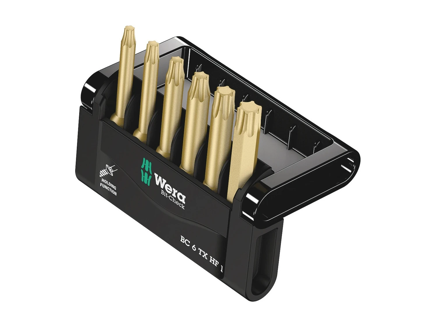 סט ביטים מקצועי - 6 יח- WERA MINI CHECK 50 MM TX HF VE 20
