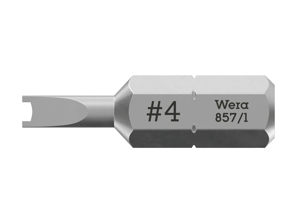 ביט לברגי מפתח כסוף ( מזלג) WERA 10X25