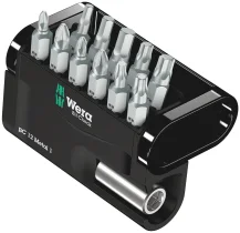 סט ביטים 12 חלקים Wera Bit-Check 12 Metal 1 – פיליפס, פוזידרייב, טורקס ואלן