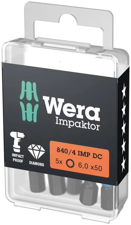 ביט אלן אימפקט ציפוי יהלום 6X50 מ''מ IMPAKTOR WERA