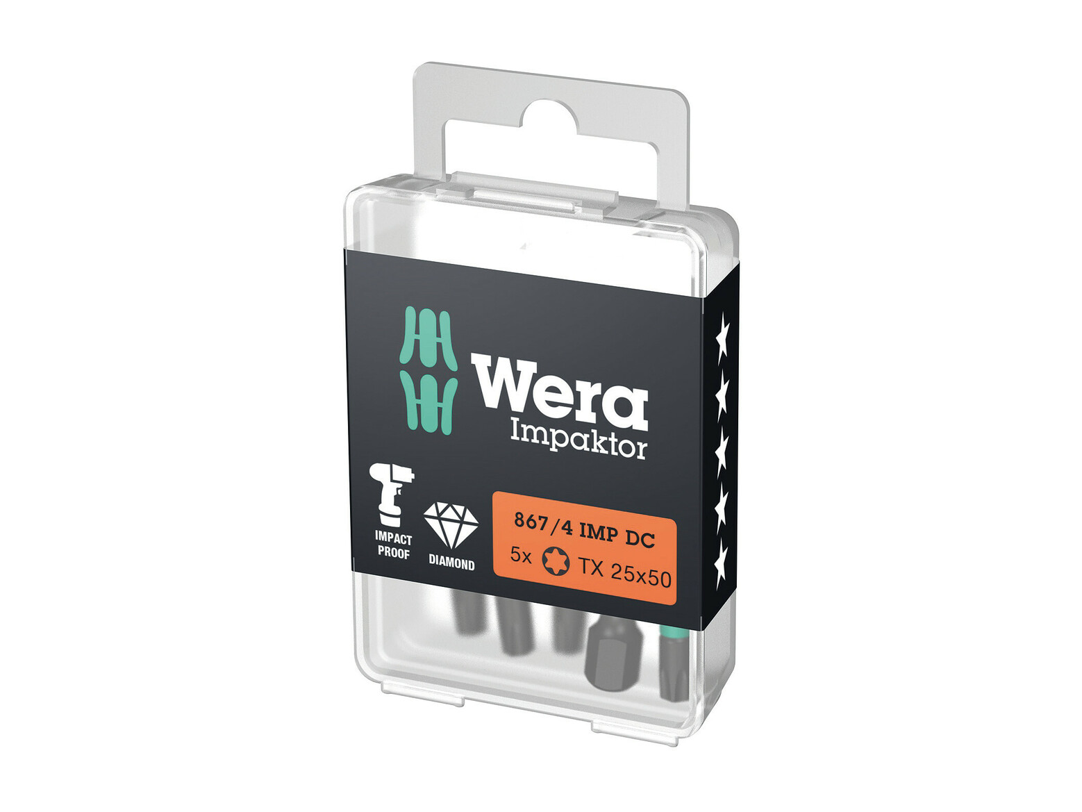 ביט טורקס WERA IMPACTOR 25X50