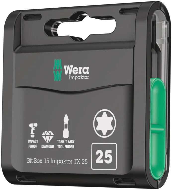 סט ביטים טורקס ציפוי יהלום 15 יחידות WERA