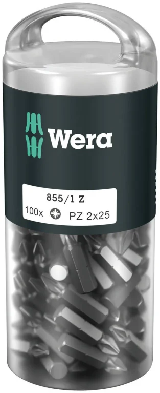 ביט פוזידרייב כסוף WERA 2X25 (בקבוק 100 יחידות)