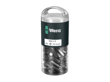 ביט פוזידרייב כסוף WERA 2X25 (בקבוק 100 יחידות)