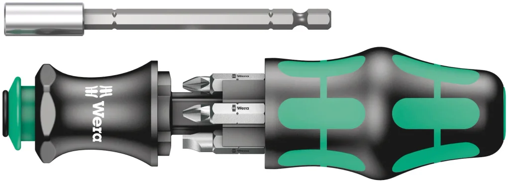 סט מברג מקצועי (מוביל+6 ביטים) WERA 28SB KK28