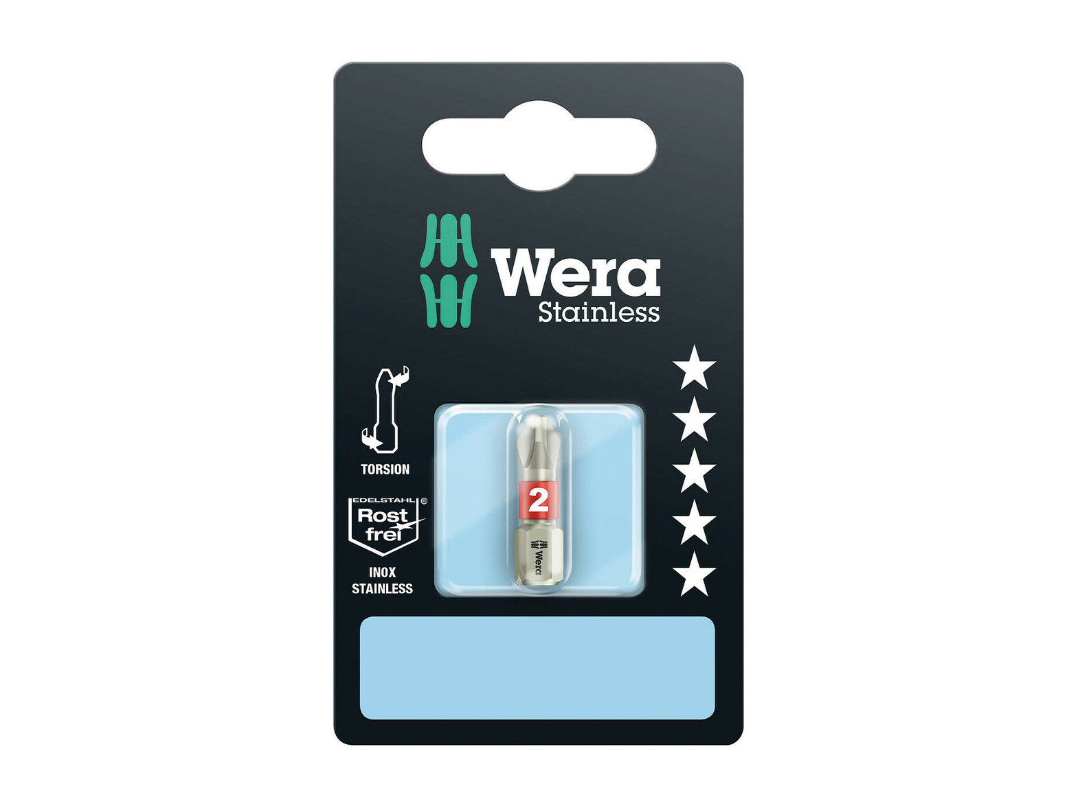 ביט פיליפס נירוסטה WERA PREMIUM PLUS 2X25