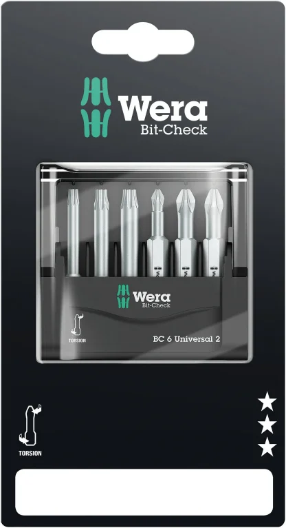 סט ביטים כסופים ארוכים WERA דגם 2SB