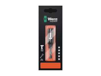 מוביל ביטים מגנטי עם טבעת עוצרת WERA IMPACTOR 897/4IMPR (בבליסטר)