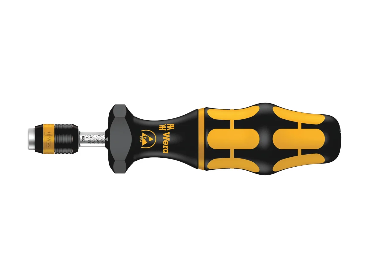 מברג מומנט אנטי סטטי WERA מידה ESD 30.0-100.0 NCM (לביט חצי עגול)
