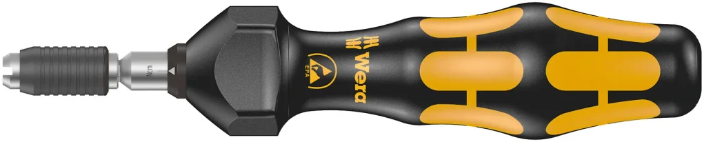 מברג מומנט אנטי סטטי WERA מידה ESD 10.0-34.0 NCM (לביט חצי עגול)