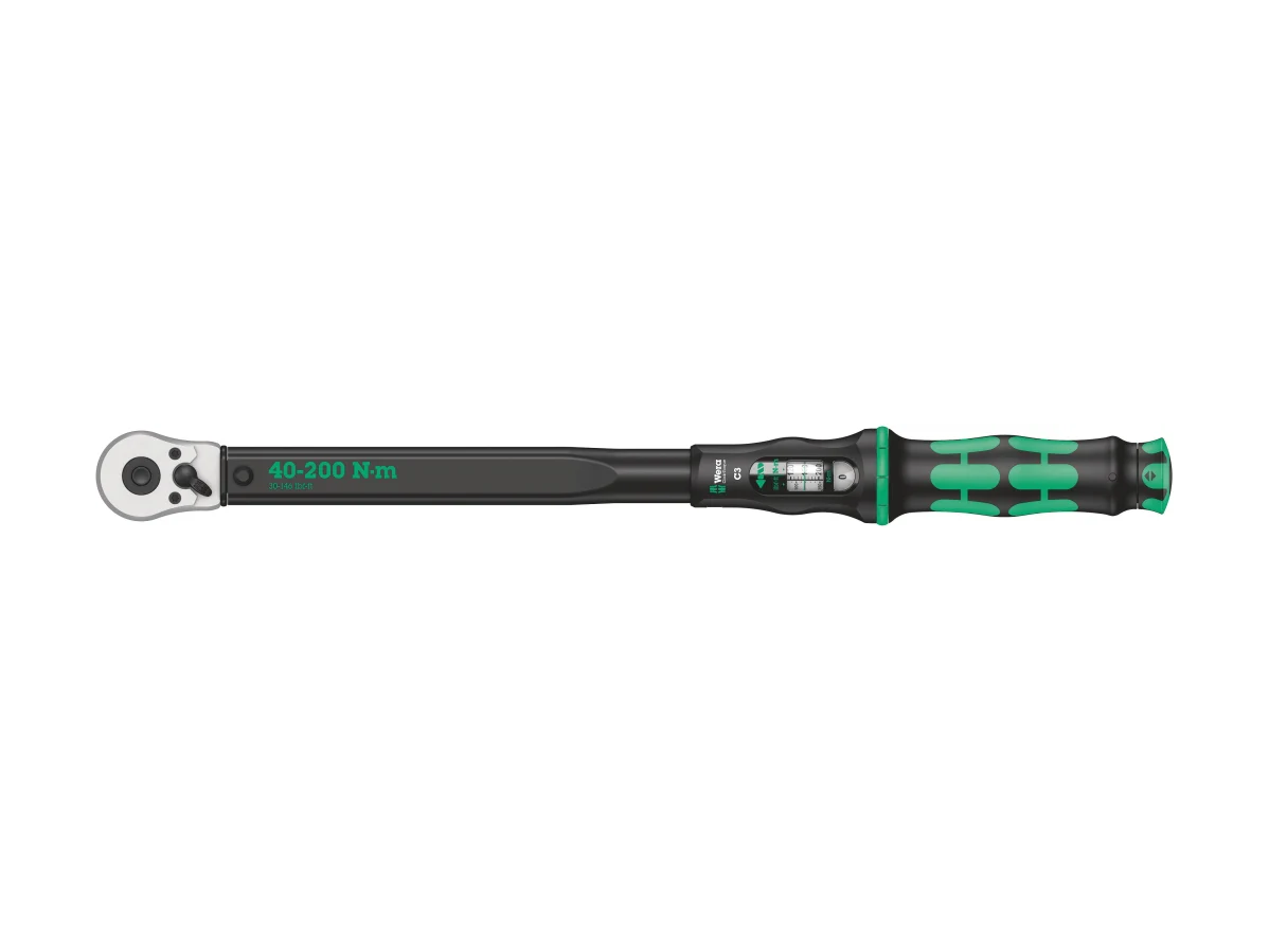מפתח מומנט טורקמטר מתכוונן 40-200NM WERA הינע 1/2 אינץ' C3