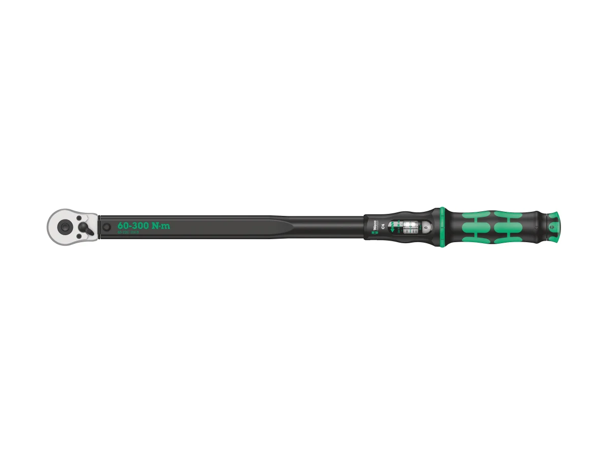 מפתח מומנט טורקמטר מתכוונן 60-300NM WERA הינע 1/2 אינץ' C4
