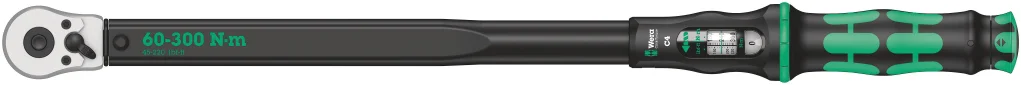 מפתח מומנט טורקמטר מתכוונן 60-300NM WERA הינע 1/2 אינץ' C4