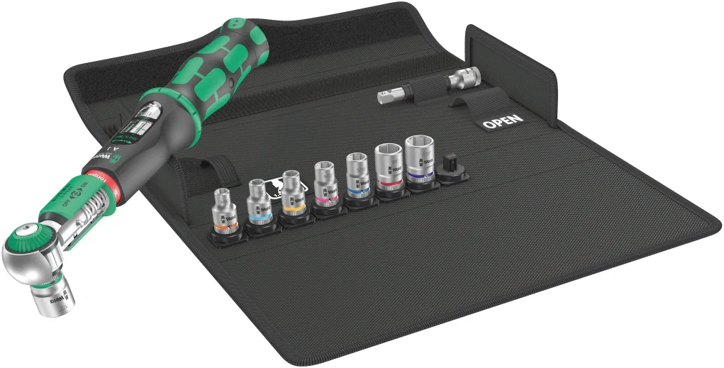 מפתח מומנט 2-12NM הינע 1/4 עם ביטול טורק WERA בפאוצ' (בוקסות רגילות בלבד אינצ'י)