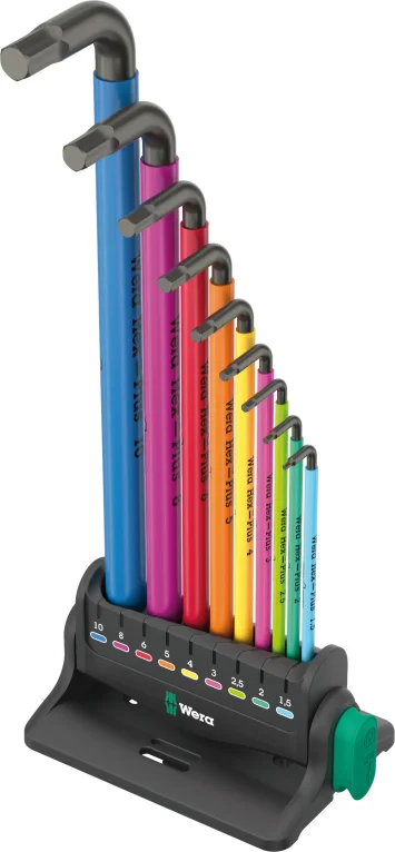 סט מפתחות אלן צבעוני 1.5-10 מ''מ WERA