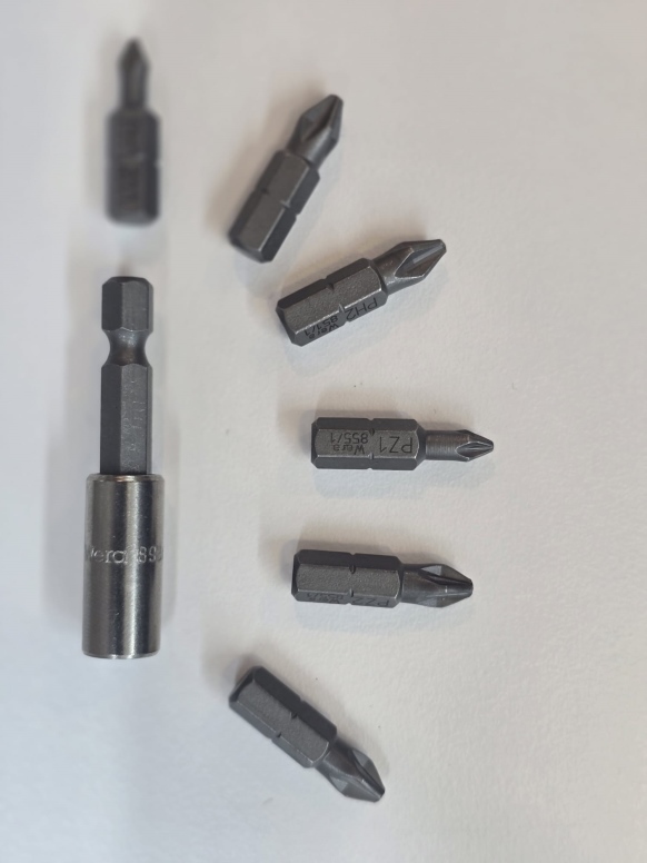סט ביטים כסופים 7 יחידות WERA