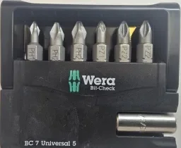 סט ביטים כסופים 7 יחידות WERA