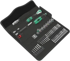 סט בוקסות מילימטרי ביטים ומברזים WERA דגם METAL M1
