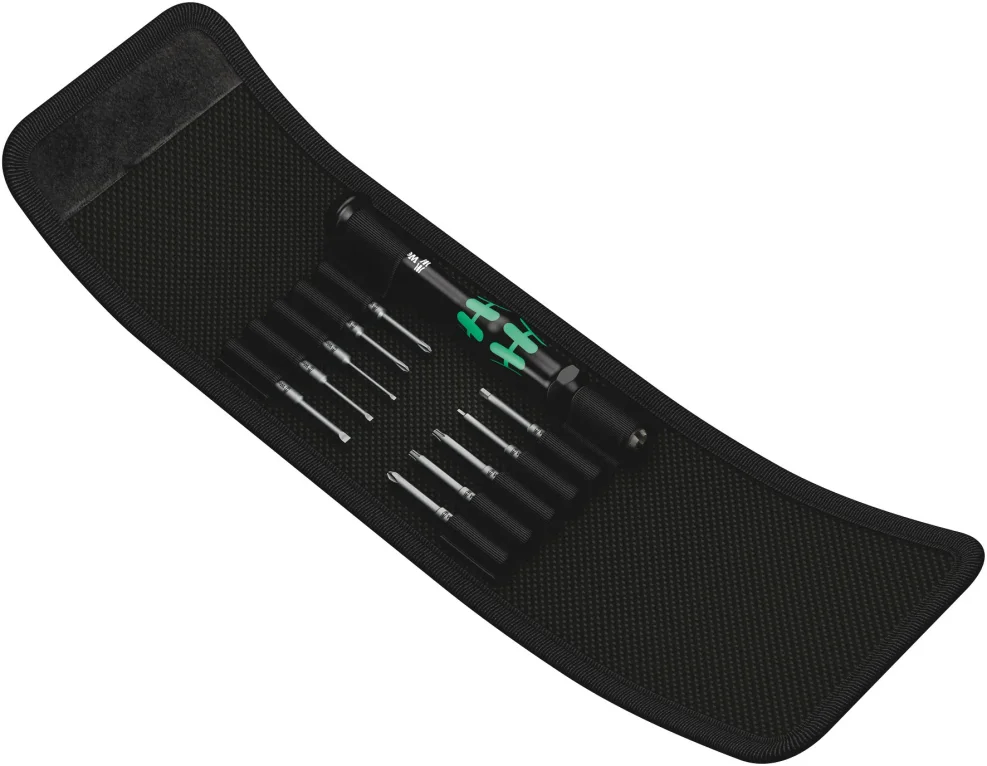 סט מברגי שען ביטים מתחלפים בנרתיק KK MICRO/11SB WERA