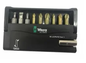 סט ביטים 10 חלקים מוזהב + כסוף איכותי WERA