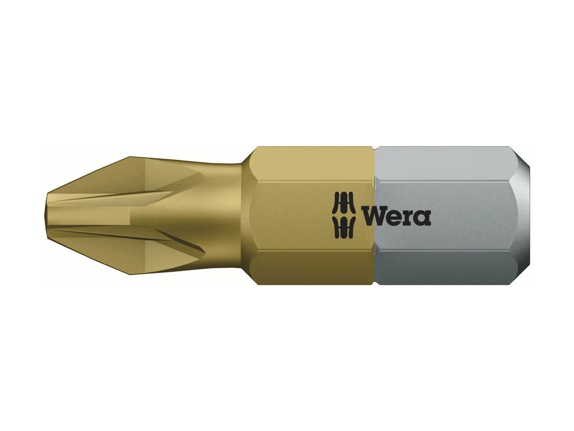 ביט פוזידרייב טיטניום WERA PZ3X25 חצי מוזהב חצי כסוף