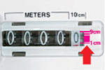 גלגלת מתקפלת למדידה עד 9.999 מטר גלגל גדול Laserliner