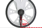 גלגלת מתקפלת למדידה עד 9.999 מטר גלגל קטן Laserliner