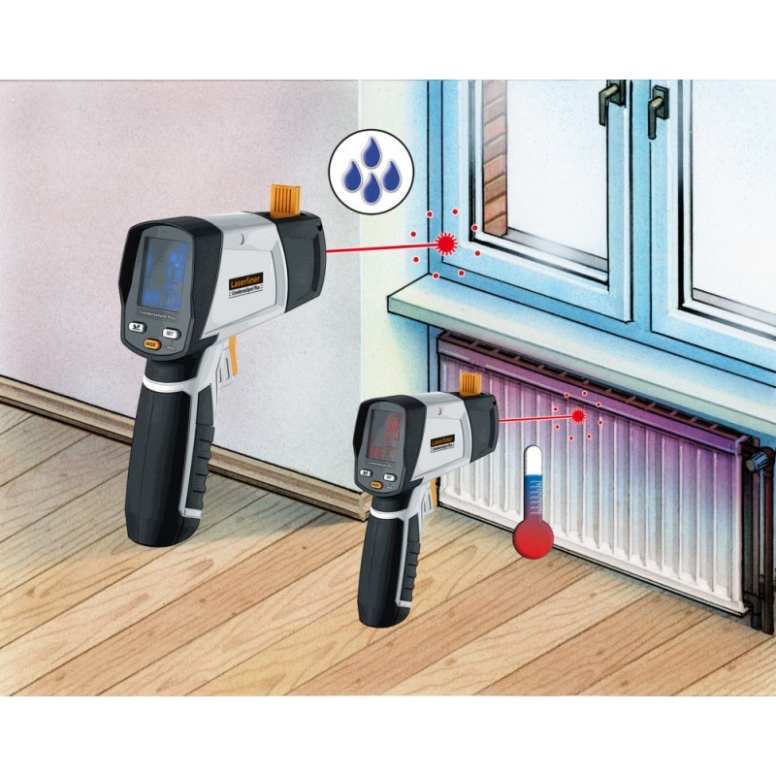 מד טמפרטורה ולחות אינפרא אדום Laserliner דגם CondenseSpot Plus