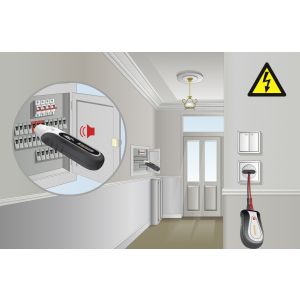 גלאי/עוקב אחר חוטי חשמל עם משדר ומקלט Laserliner