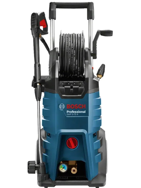 מכונת שטיפה (גרניק) בלחץ גבוה Bosch Professional GHP 5-75 X - גרניק מקצועי 185 בר עם גלגלת צינור