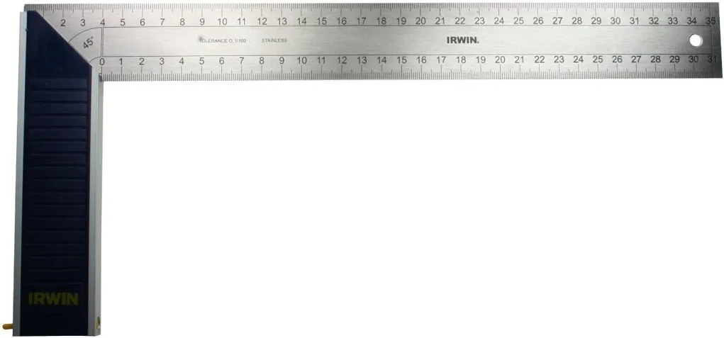 זוית עם סרגל 90/45 מעלות IRWIN אורך 350 מ''מ