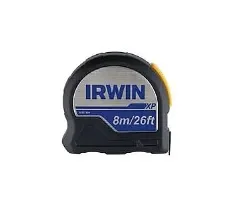 מטר XP תעשייתי 8 מ' מצופה גומי IRWIN רוחב סרט 25 מ''מ