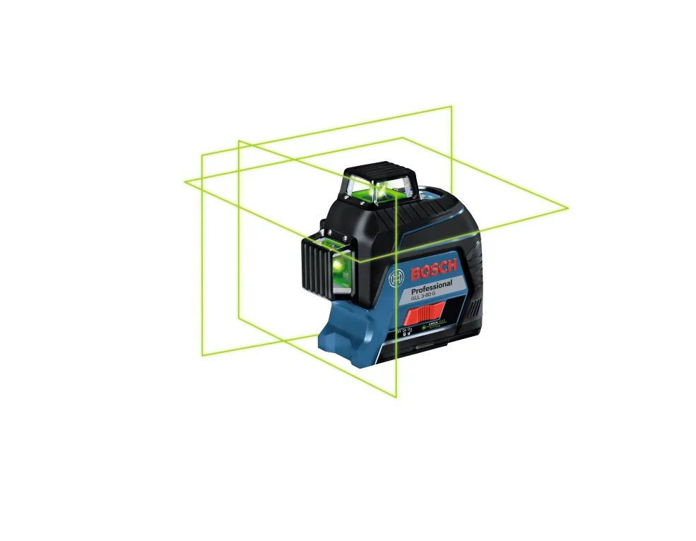 פלס לייזר GLL3-80 ירוק BOSCH ללא תושבת