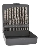 סט מקדחי מתכת 1.0-13 מ''מ (25 י''ח פסיעה כל 0.5 מ''מ) HSS-PRO KM25 מושחז אלפן